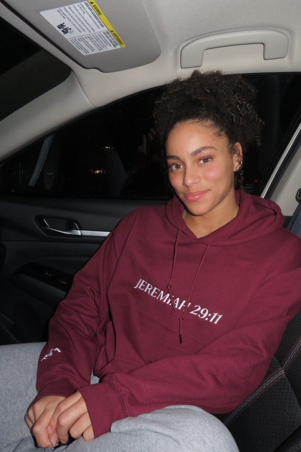 Jeremiah 29:11 Hoodie - Maroon