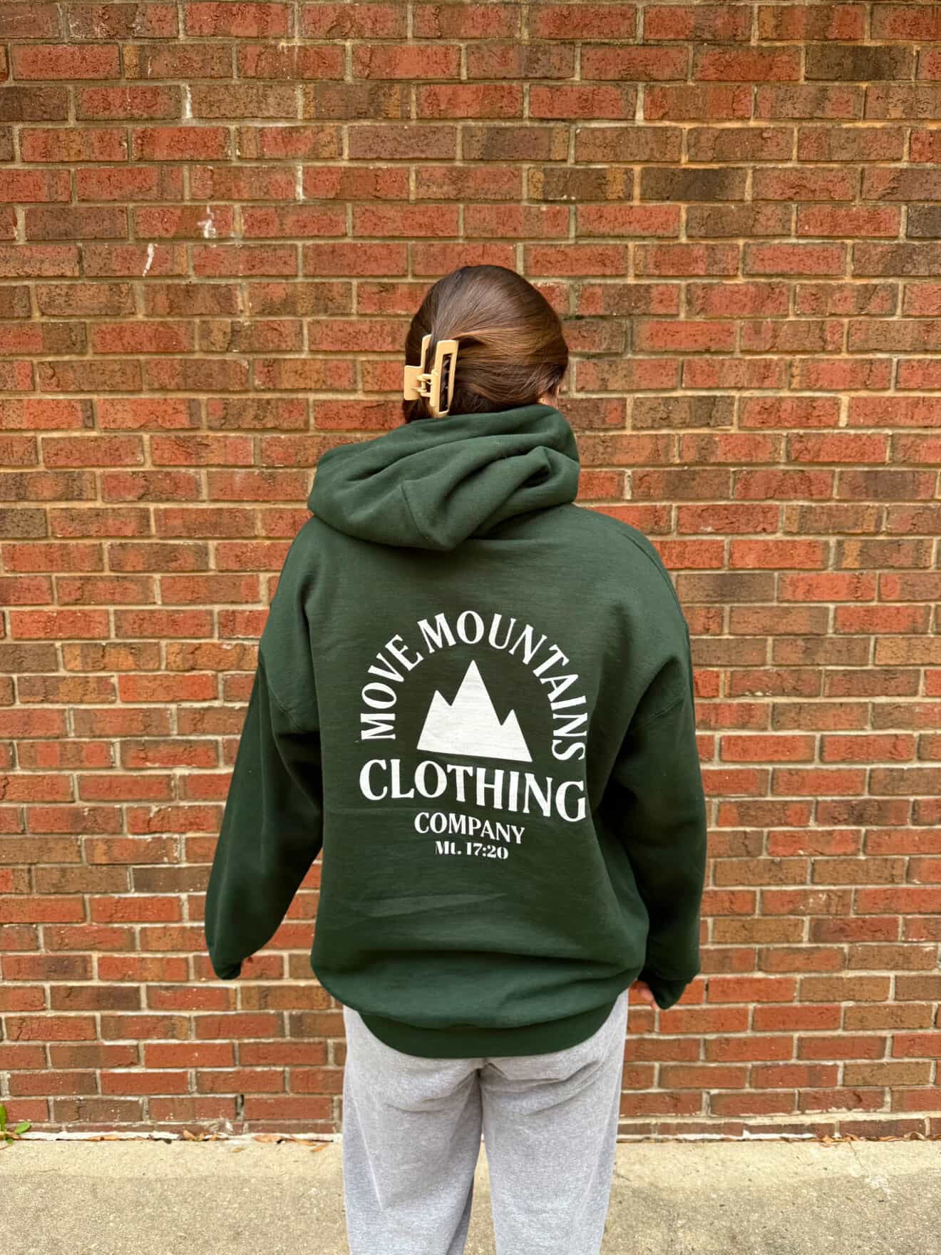 Move Mountains Clothing Co. Hoodie - Forest Green